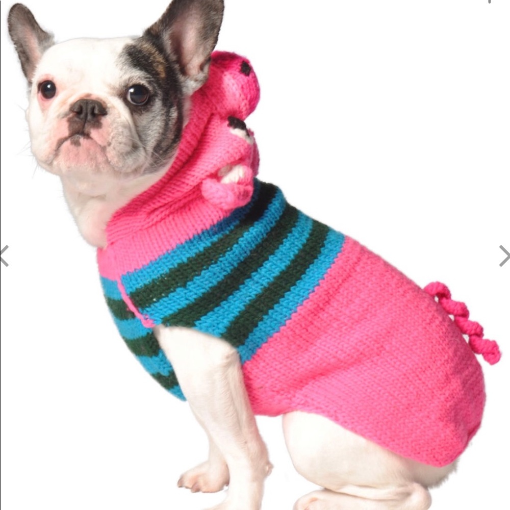 Pink Piggy Hoodie Dog Sweater